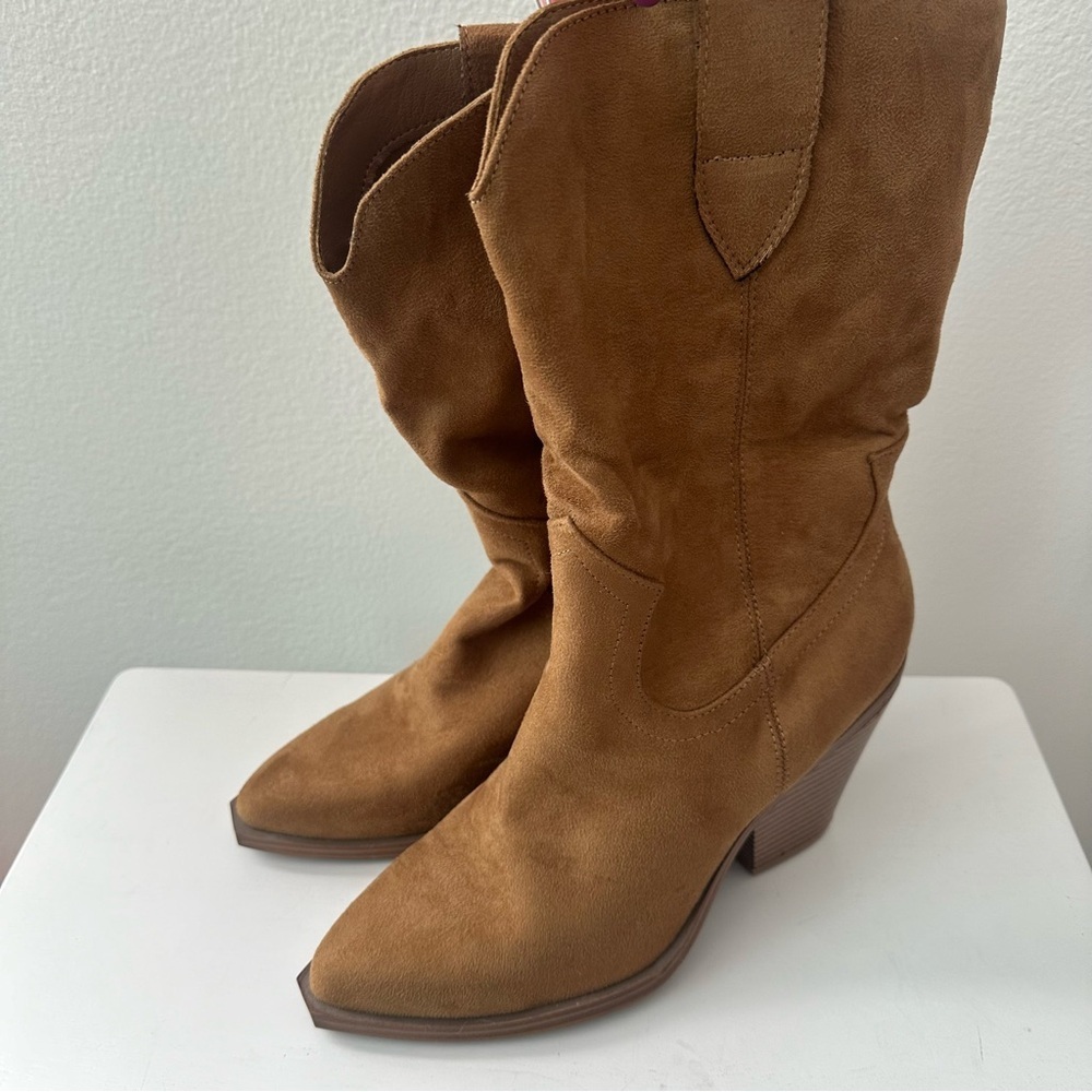 Indigo Rd Womens Western Cowboy Boots Tan Size 7M Irskylark Pointed Toe